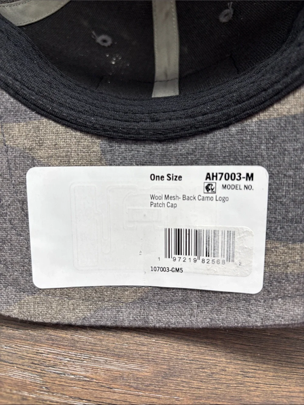 Carhartt Wool pre-curved mesh back,snap back,Force Sweatband,adjustable,Camo cap